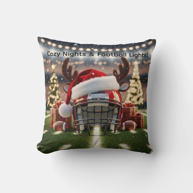 Fußball Weihnachtsbaum Kissen - Festliche Dekorati (Vorderseite)