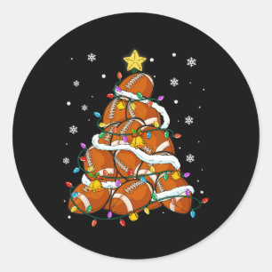 Fußball Weihnachtsbaum Lichter Weihnachten Sport M Runder Aufkleber
