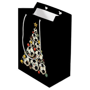 Fußball-Weihnachtsbaum Mittlere Geschenktüte