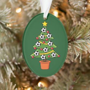 Fußball Weihnachtsbaum Ornament