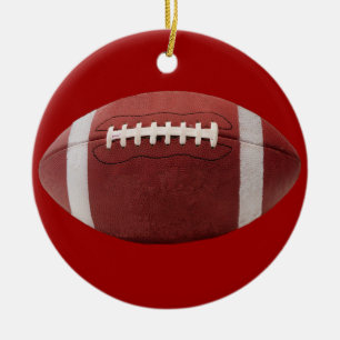 Fußball-Weihnachtsbaum-Verzierung Keramikornament