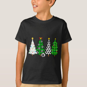 Fußball Weihnachtsbaumen Fußball Player Xmas Party T-Shirt