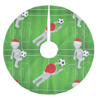Fußball-Weihnachtsbaumrock Polyester Weihnachtsbaumdecke