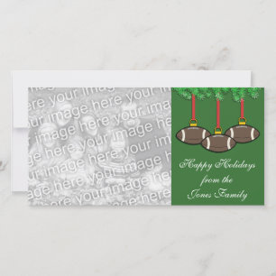 Fußball Weihnachtsfotokarte Feiertagskarte