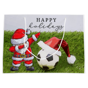 Fußball Weihnachtsfussball Weihnachtsfest Große Geschenktüte