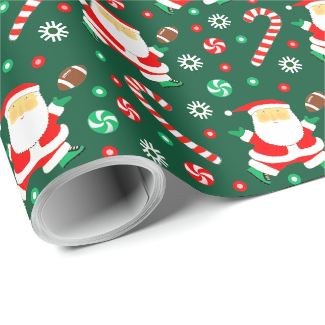 Fußball Weihnachtsgeschenk Geschenkpapier (Rolleneckpunkt)