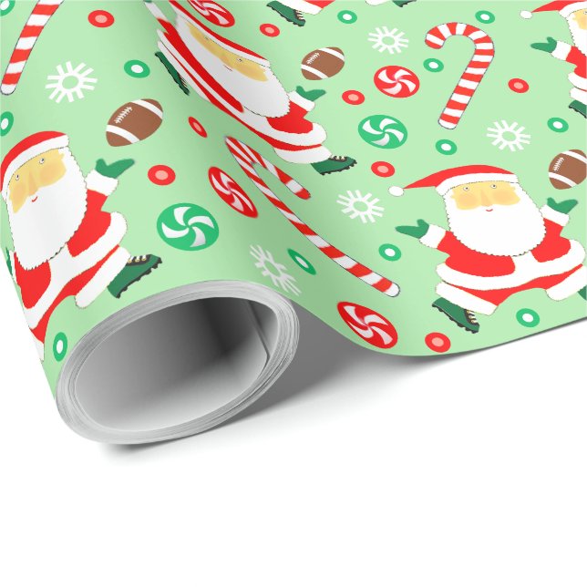Fußball Weihnachtsgeschenk Geschenkpapier (Rolleneckpunkt)