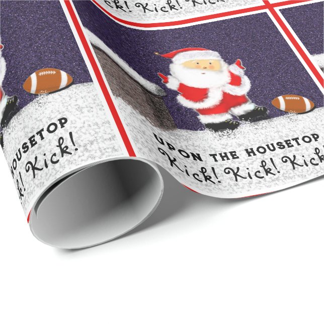 Fußball Weihnachtsgeschenk Geschenkpapier (Rolleneckpunkt)