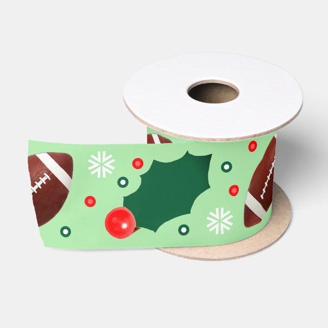 Fußball Weihnachtsgeschenk Satin Ribbon Satinband (Spule)