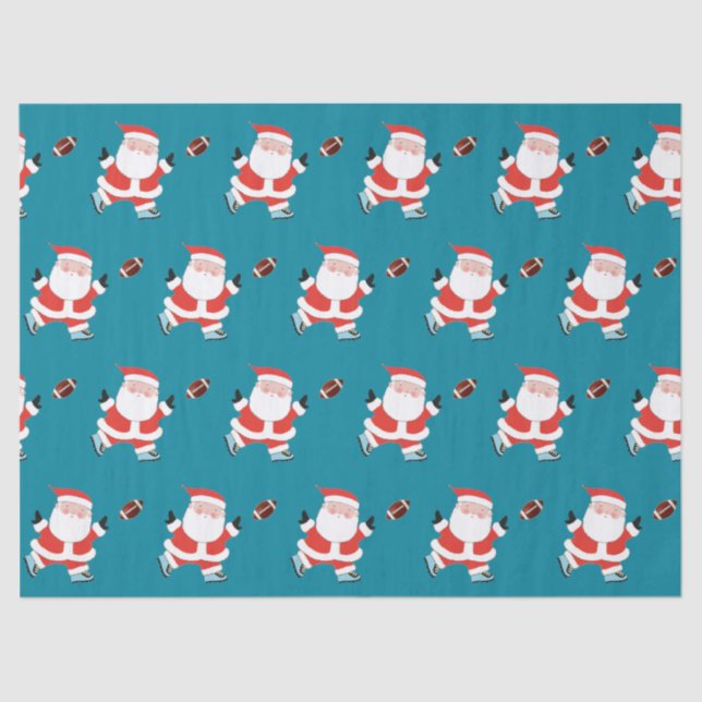 Fußball Weihnachtsgeschenkpapier Seidenpapier (Vorderseite)