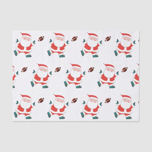 Fußball Weihnachtsgeschenkpapier Seidenpapier (Vorderseite)