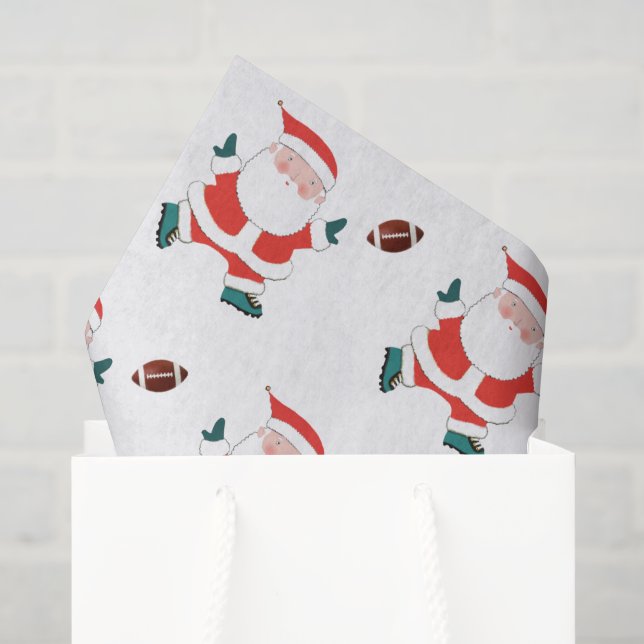 Fußball Weihnachtsgeschenkpapier Seidenpapier (Geschenktüte)
