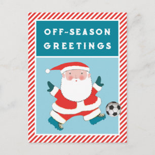 Fußball-Weihnachtsgrüße Postkarten