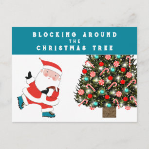 Fußball-Weihnachtsgrußkarte Feiertagspostkarte