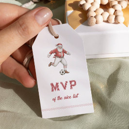 Fußball-Weihnachtsmann MVP der netten Liste Weihna Geschenkanhänger