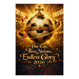 Fußball-Weltmeisterschaft 2026 Gastgeberländer USA Poster