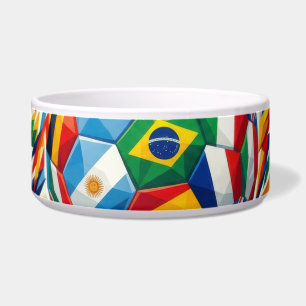 Fußball-Weltmeisterschaft 2026 Nationen-Flagge Fuß Napf