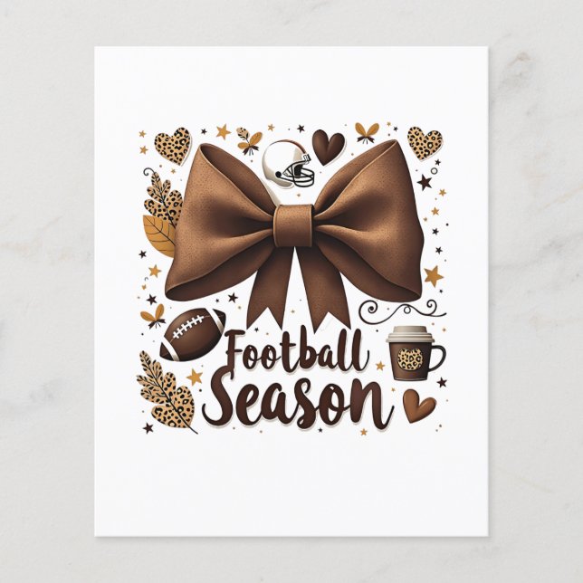 Fußball-Weltmeisterschaft Bow Coquette Football Sa Flyer (Vorne)