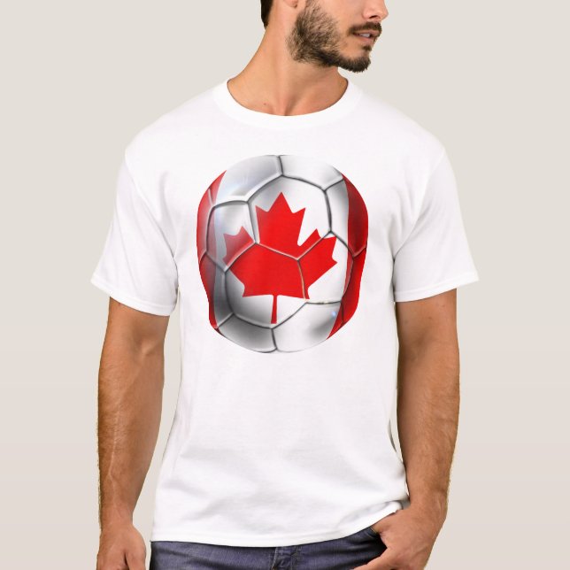 Fußball-Weltmeisterschaft-Flaggenball 2014 T-Shirt (Vorderseite)