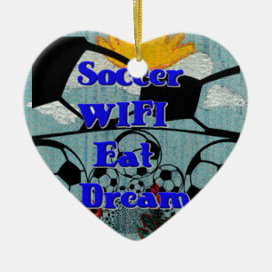 Fußball WLAN Essen Traum Wiederholen. Keramikornament