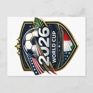 Fußball-WM 2026 Fan Shield Postkarte