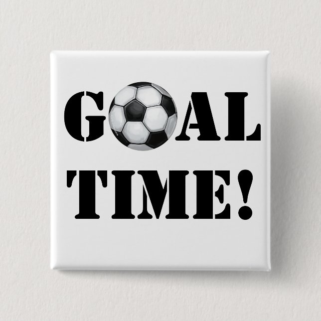 Fußball, Zeit! Button (Vorderseite)