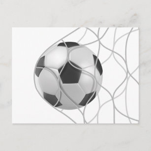Fußball-Ziel-Postkarte Postkarte