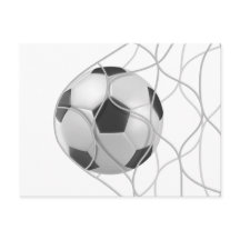 Fußball-Ziel-Postkarte