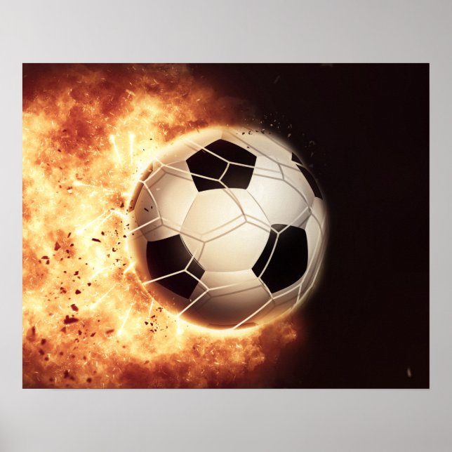Fußball-Zielposter Poster (Vorne)