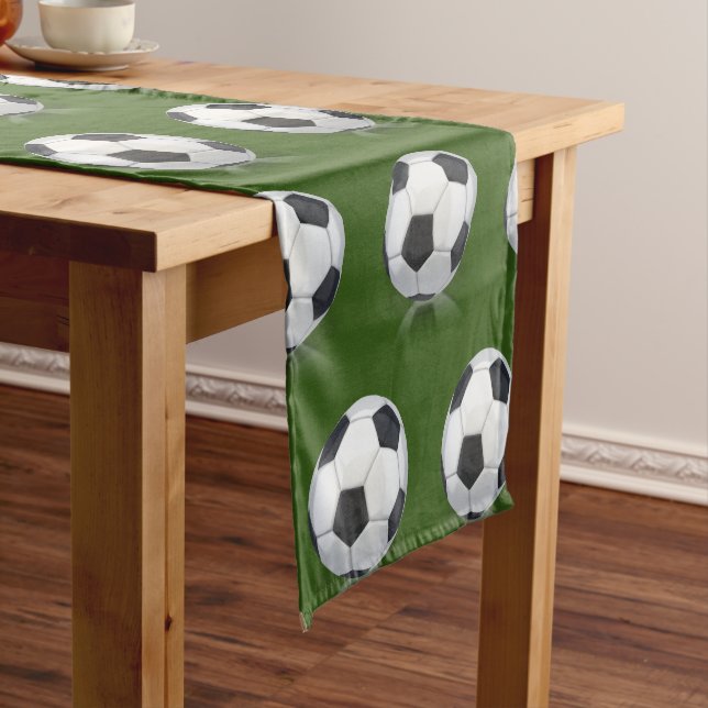 Fußball zu Weihnachten Kurzer Tischläufer (Beispiel)