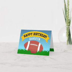 Fußball zum Geburtstag glücklich Karte