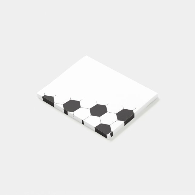 Fußball zurück zur Schule Post-it Klebezettel (angewinkelt)