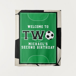 Fußball - zweiter Geburtstag Wandteppich