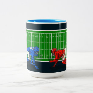 Fußball Zweittone-Tasse Zweifarbige Tasse