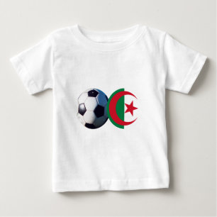 Fußballball Algerien Flag2 MUSEUM Zazzle Baby T-shirt