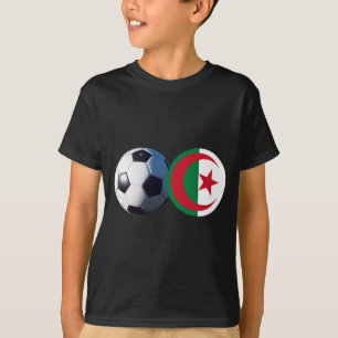 Fußballball Algerien Flag2 MUSEUM Zazzle T-Shirt