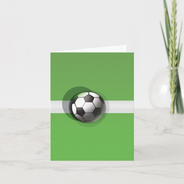 Fußballball Einladung (Vorderseite)