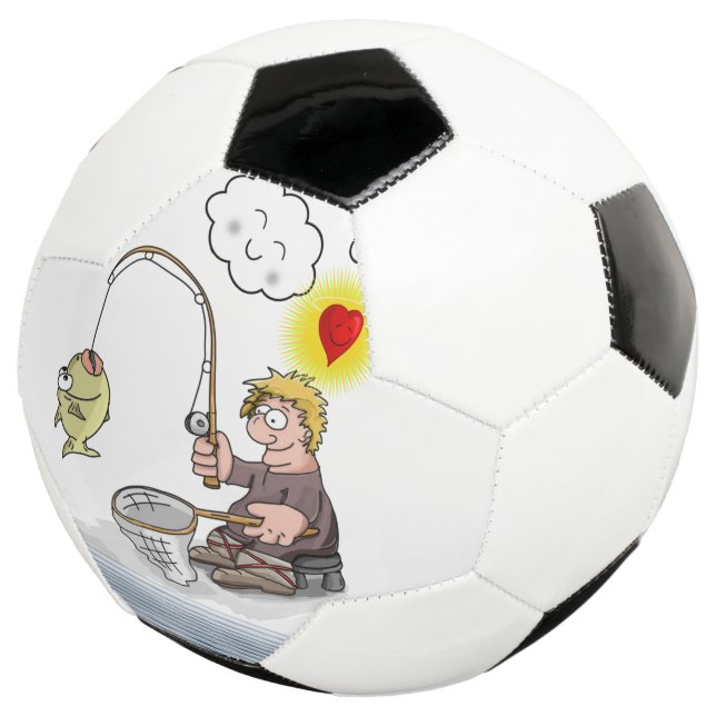 Fußballball-Fischerei Fußball (Dreiviertel)