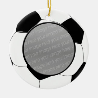 Fußballball-Foto Keramik Ornament