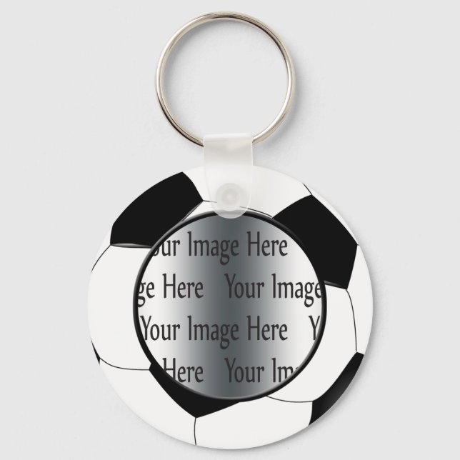 Fußballball-Foto Schlüsselanhänger (Vorderseite)