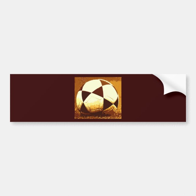 Fußballball - Fußball Autoaufkleber (Vorne)