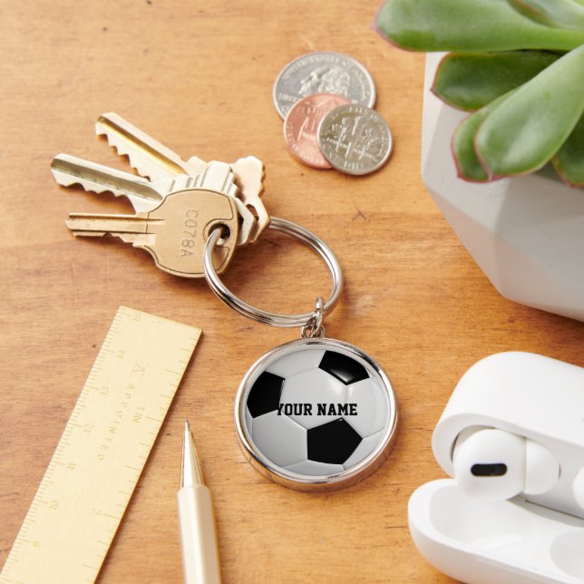 Fußballball Personalisierter Schlüsselanhänger (Schreibtisch)