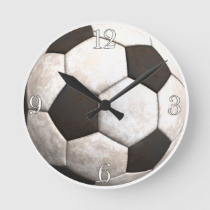 Fußballball-Team-Sportspiele Runde Wanduhr