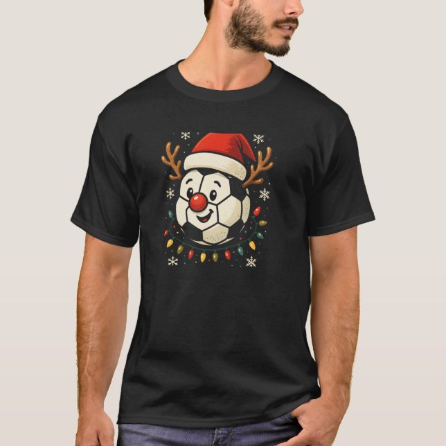 Fußballball Weihnachten Süße Pullover  (Vorderseite)