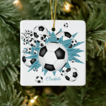 Fußballbällchen aquamarine Weiße Sterne Girls Spor