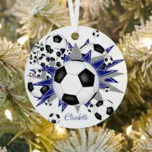 Fußballbälle Blaue Sterne Mädchen Sport