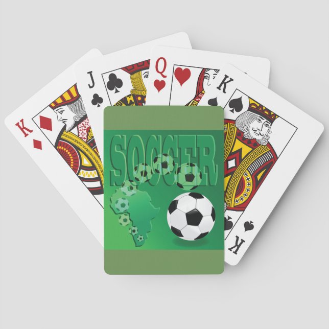 Fußballbälle spielen Karten Spielkarten (Rückseite)