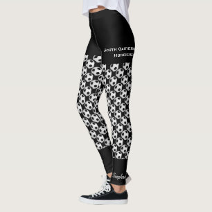 Fußballballs Teamname, Fake Black Shorts Leggings
