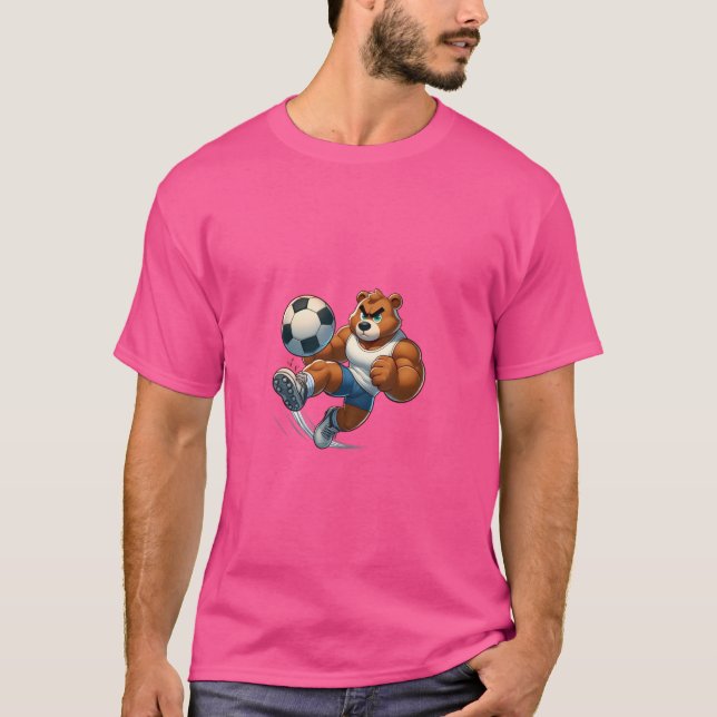 Fußballbär 1 T-Shirt (Vorderseite)