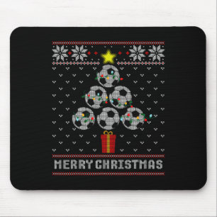 Fußballbaum Bylls Frohe Weihnachten hässlicher Pul Mousepad